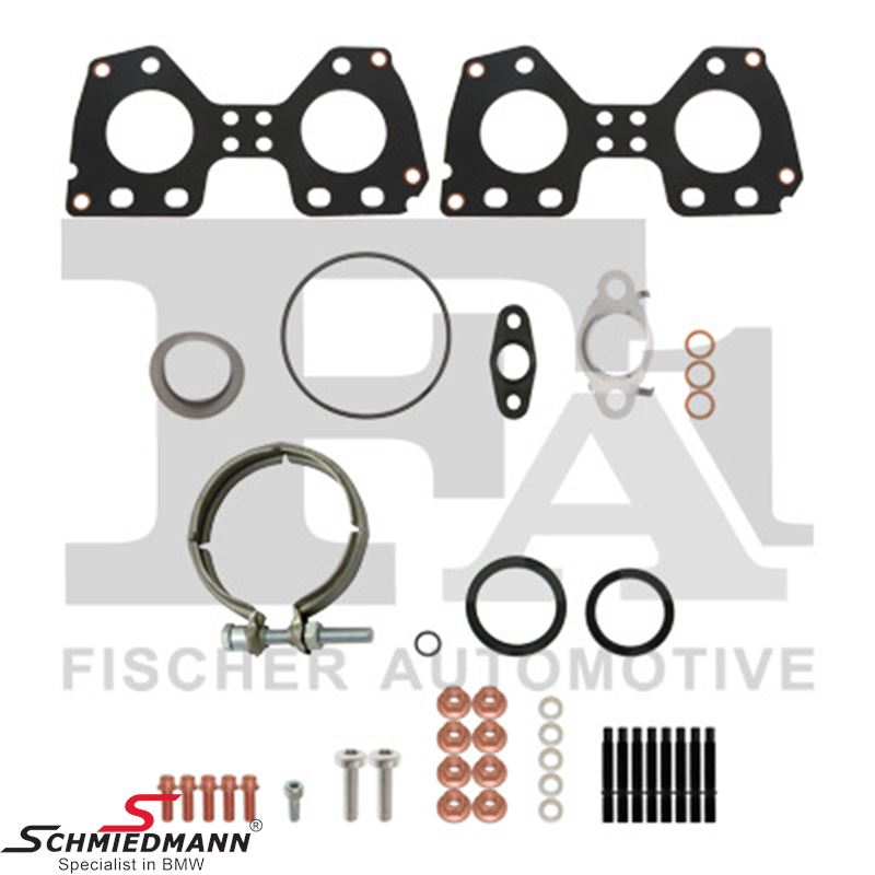 Mounting kit, for turbocharger 