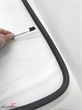 A64630 51718219551 51 71 8 219 551 8219551 宝马 E36 -  Rubber sealing door frame front Black L.-side