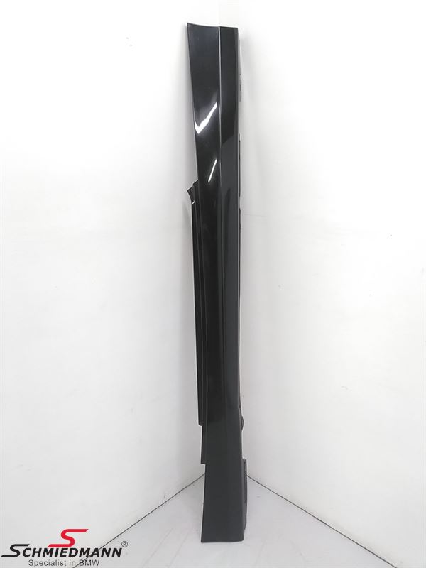 Door sill trim panel left 668 black 2 