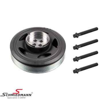 Crankshaft pulley with bolts - vibration damper