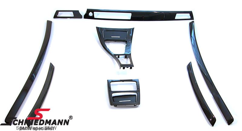 Interior moulding set "Diamond black" for doors/center console and dashboard