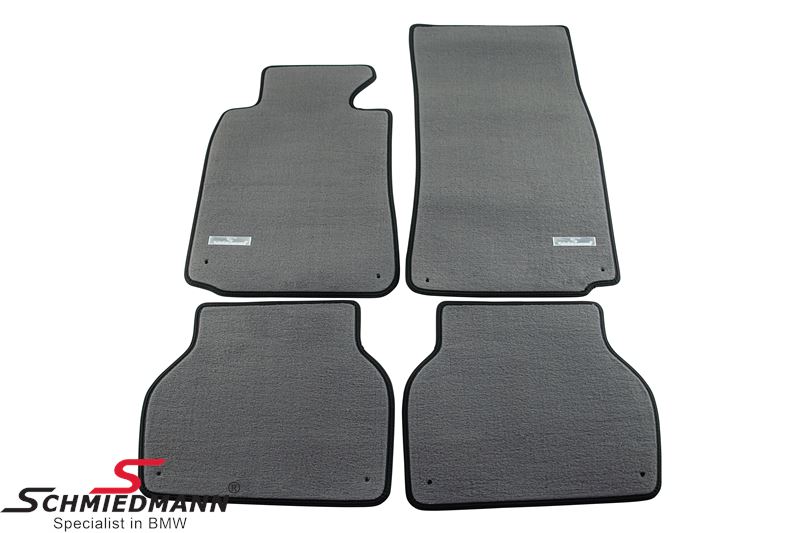 Floormats front/rear original Schmiedmann -Exclusive- grey, extra thick quality