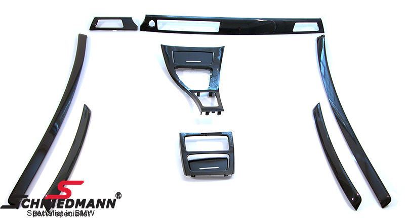 Interior moulding set "Diamond black" for doors/center console and dashboard