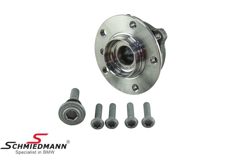 Wheel hub with bearing, front