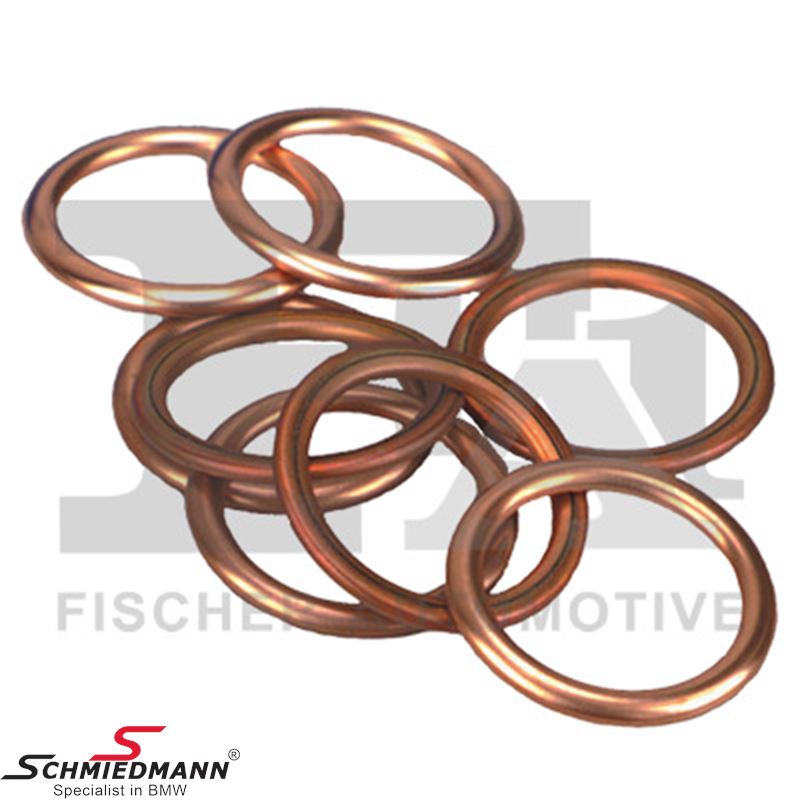 Gasket for oil screw