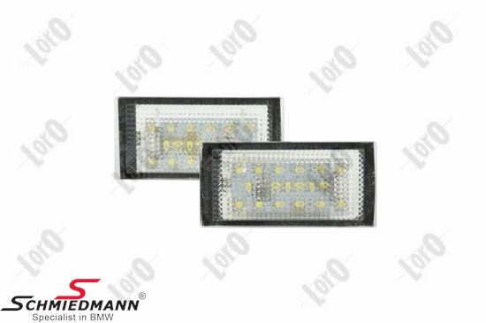 Numberplate light LED set - fits both left and right side