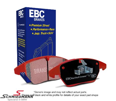 Racing brake pads - front, EBC Redstuff - 3000 Series