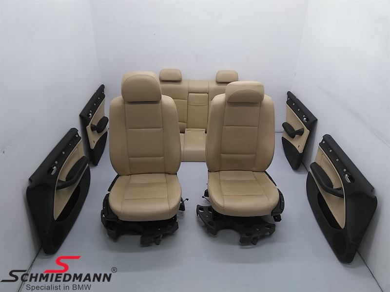 Leather Interior Sedan Beige 