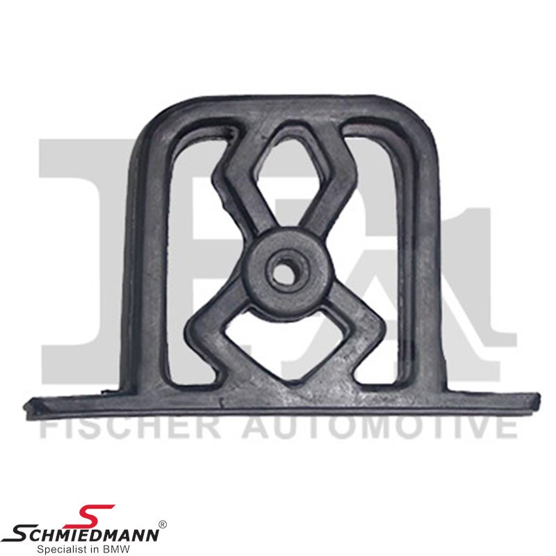 Rubber mounting for rear silencer