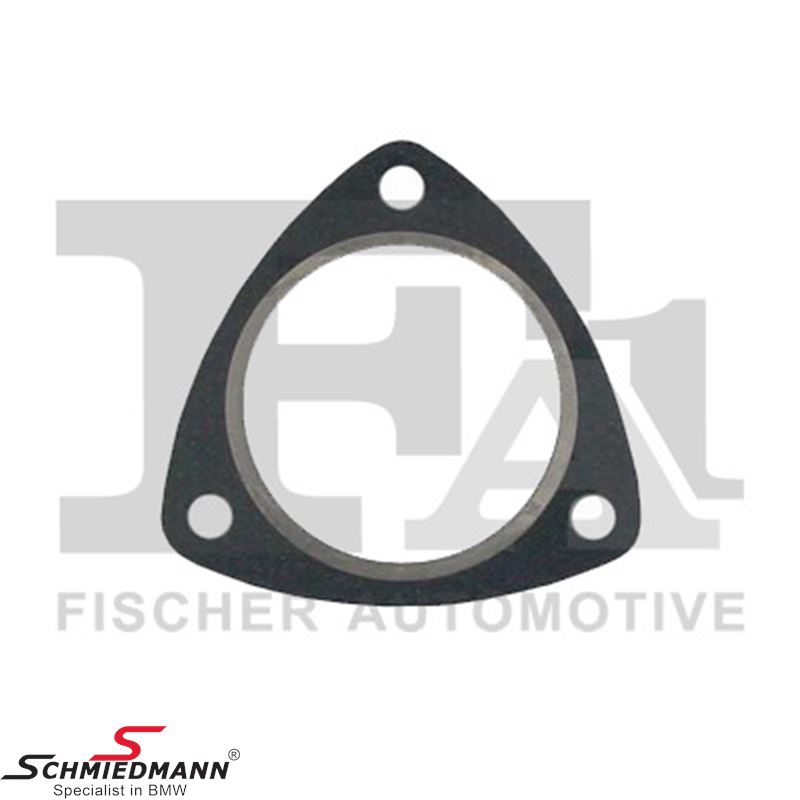 Gasket for catalytic converter and rear silencer