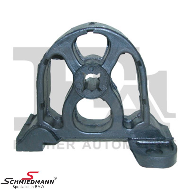 Metal rubber mount for rear silencer
