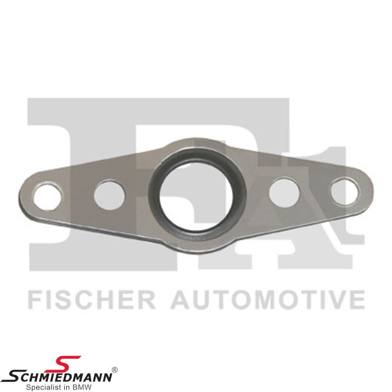 Gasket for oil hose from turbo