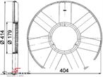 11522243303MO 11522243303 11 52 2 243 303 2243303 宝马 E39 -  Fan 7 blades Ø420mm