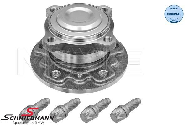 Wheel bearing with wheel hub and bolts - rear