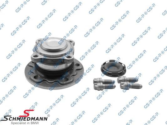 Wheel bearing with wheel hub and bolts - rear