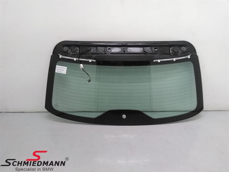 Windshield rear for trunk lid