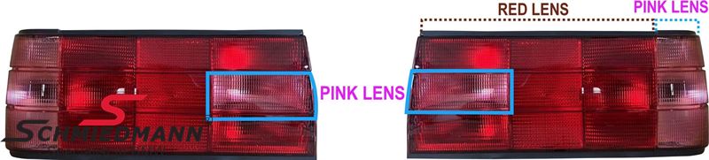 Taillights set all red (please note the reverse light is also red) in the iconic original look from the 80-90s