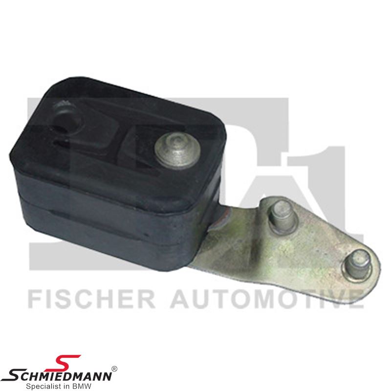 Rubber mounting for middle silencer