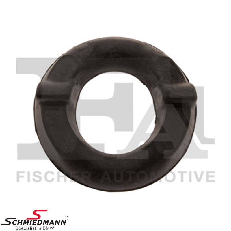 Rubber mounting for rear silencer