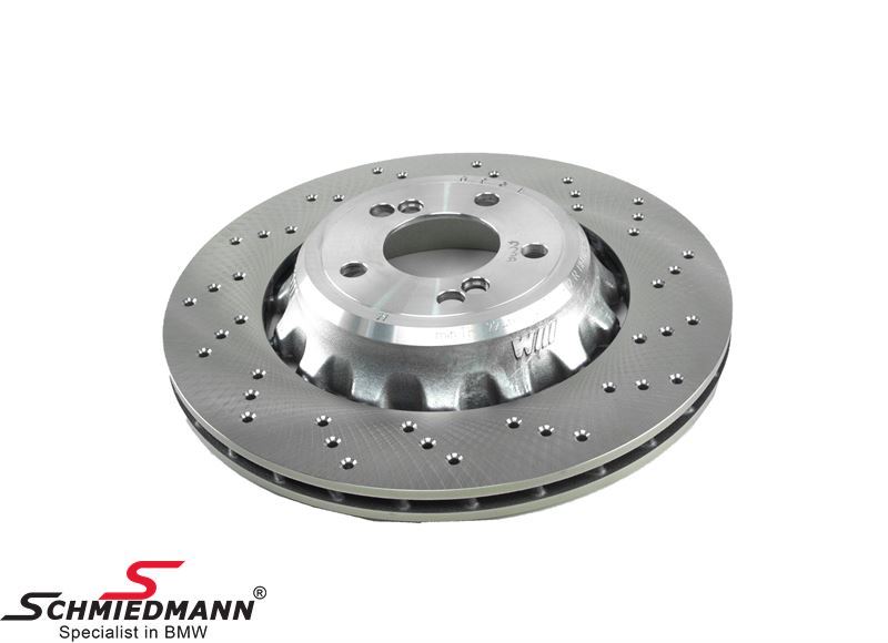 Brake disc floating bearings with alloy center 370x24mm ventilated R.-side