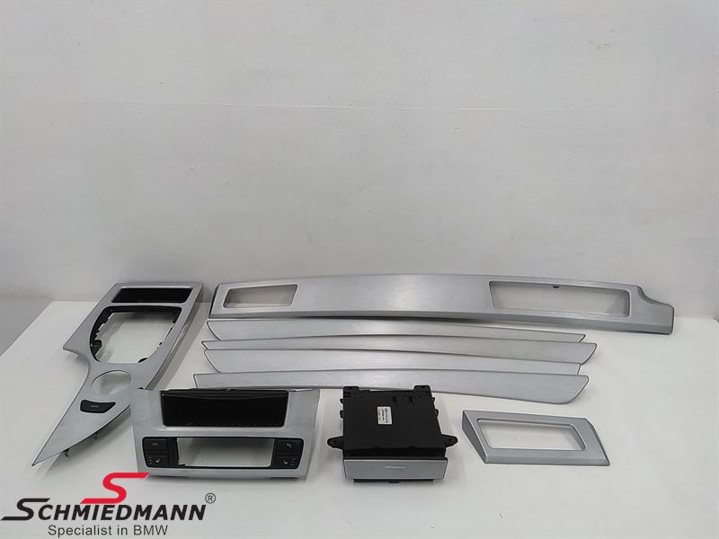 Interior moulding set "Alu Feinschliff" for doors/center console and dashboard