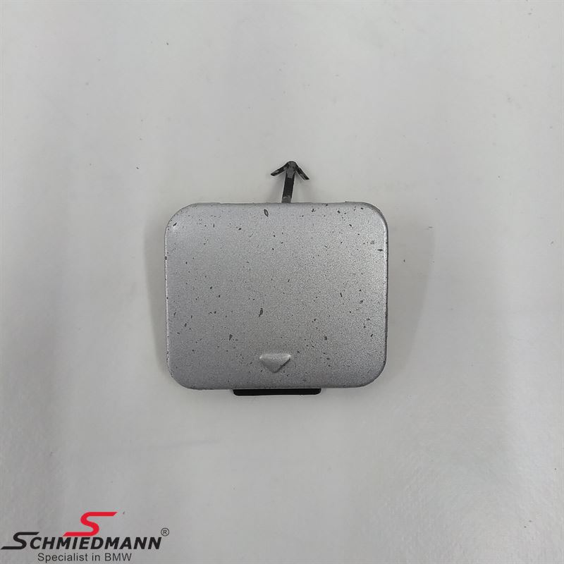 Towing hitch cover for standard frontbumper "Titansilber 354"