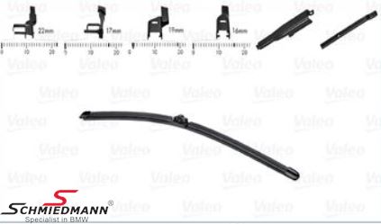 Wiper blade set, 450 mm 