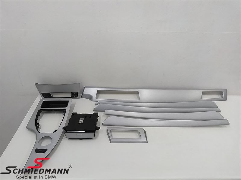 Interior moulding set "Alu Feinschliff" for doors/center console and dashboard