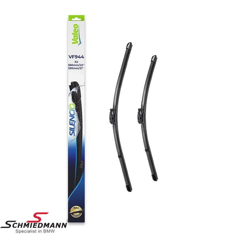 Wiper blade set, front