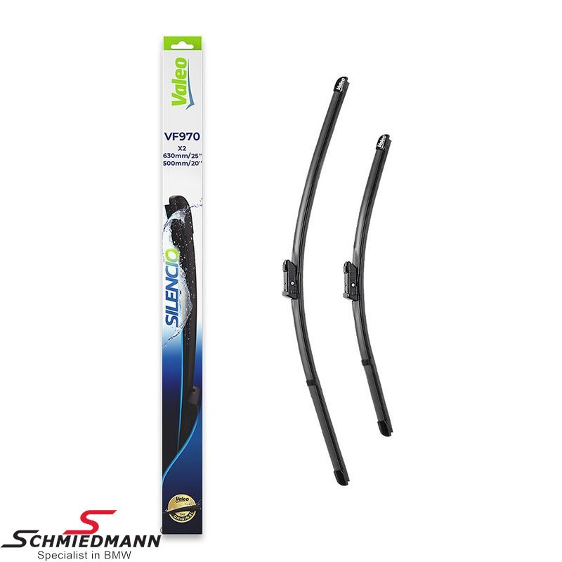 Wiper blade set, front