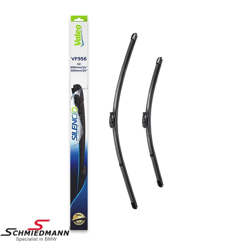 Wiper blade set, front