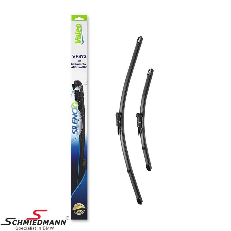 Wiper blade set, front