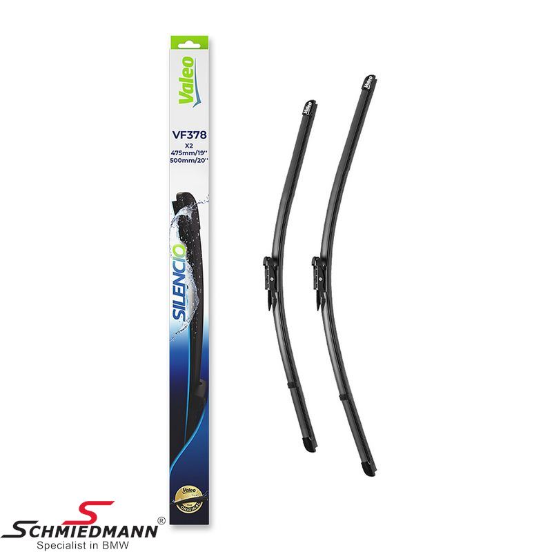 Wiper blade set, front