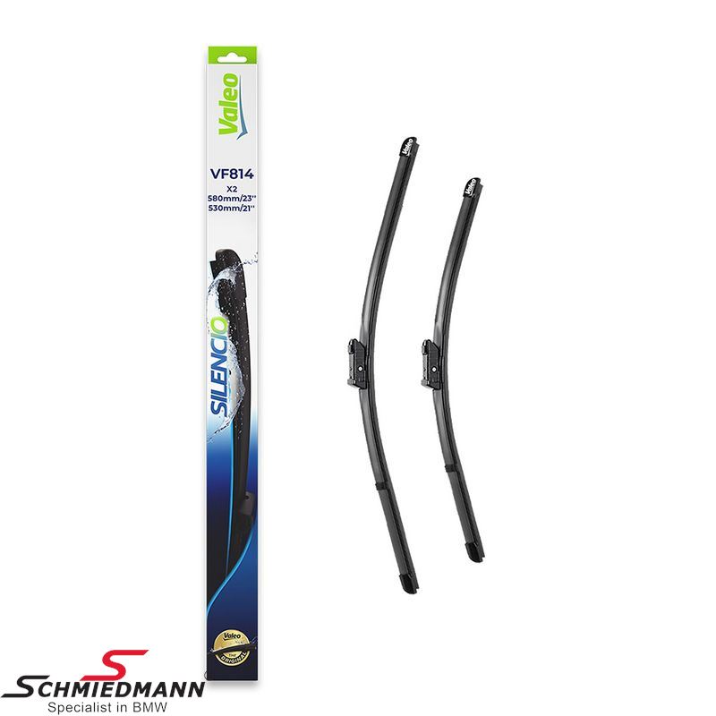 Wiper blade set, front