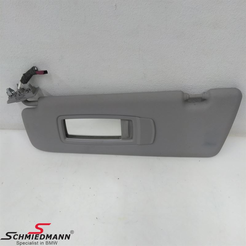 Sun visor grey with make up mirror L.-side