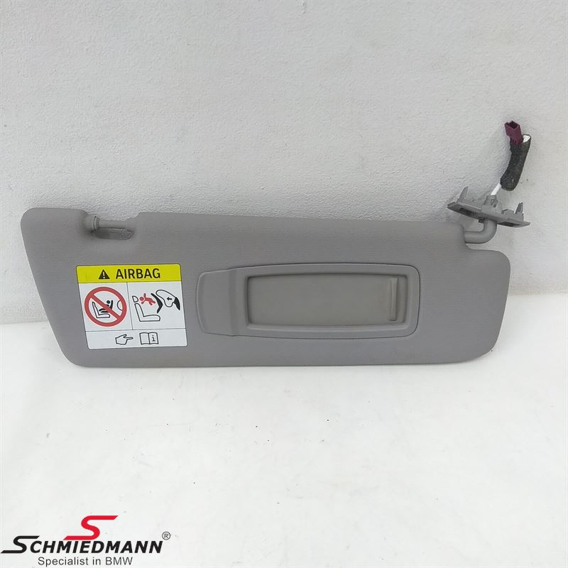 Sun visor grey with make up mirror R.-side