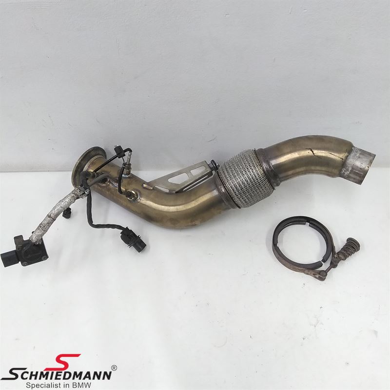 Diesel particulate filter replacement (Downpipe), for race use only (please note, the kit will turn the yellow engine lamp on which wont have any influence on performance, to turn it of reprogramming is needed) 