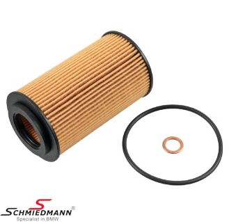 Oil filter insert