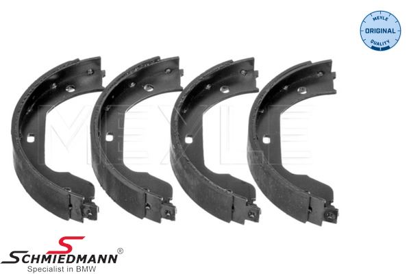 Brake shoes parking brake