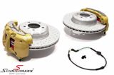 SCM909133826BBK 宝马 E82 -  Schmiedmann -S-Tech.- big brake kit front 338X26MM 6 pot  yellow calipers