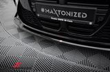 FRLG8081V4-MD  Maxton Design V4, front splitter - Black gloss