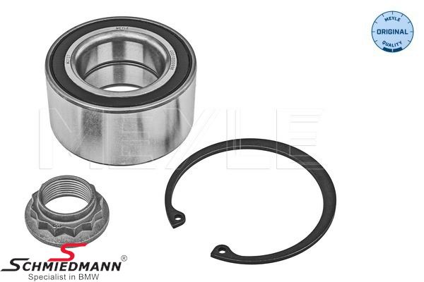 Wheel bearing rear 42X75X37 incl. lock ring and nut