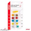 04340 MINI R56LCI -  Blade fuse set Mini LED - with clip, 10 pcs.