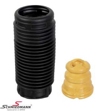 Protection tube for shock absorber, front