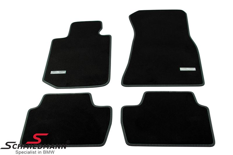 Floormats front/rear original Schmiedmann -Exclusive- black extra thick quality