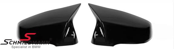 Sidemirror covers -Motorsport III- Black gloss, set for both sides