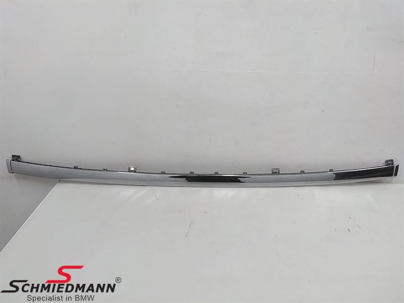 Cover strip, middle rear bumper, chrome