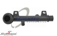 Flange for waterhose on the cylinderhead