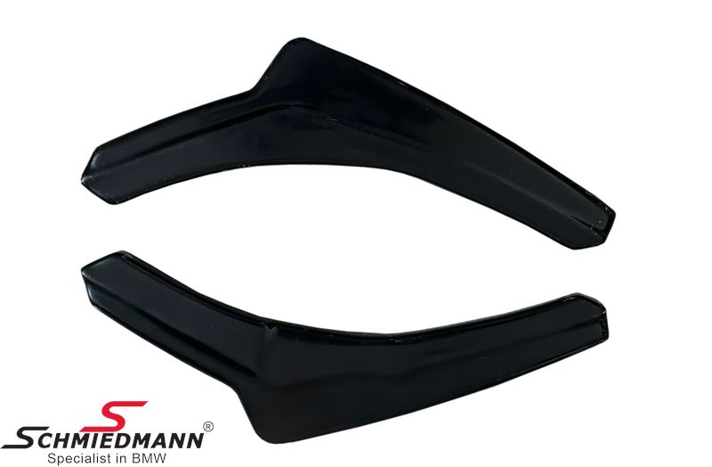 Rear Diffuser side splitters -Motorsport II- Black gloss