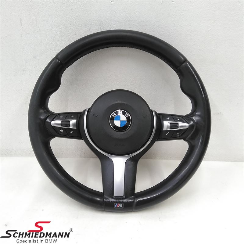 Original M-Sport leather steering wheel (With New Airbag)